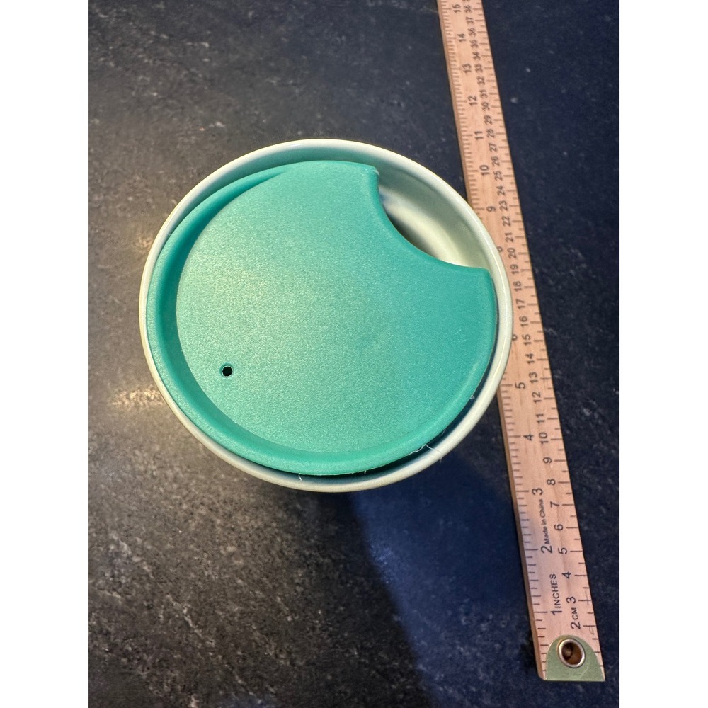 Starbucks 2022 Siren Mermaid Iridescent Ceramic Travel Tumbler Mug 12oz  Lid NEW - Picture 9 of 11